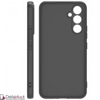 Silikoninis ploniausias dėklas su kameros apsauga - juodas (Samsung Galaxy S25) Silikoninis ploniausias dėklas su kameros apsauga - juodas (Samsung Galaxy S25)